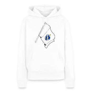 Flagge von Massachusetts - Frauen Premium Bio Hoodie - Weiß - Vorne - Julia (174cm)