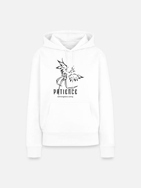 Patience – Rising Phoenix - Frauen Premium Bio Hoodie - Weiß