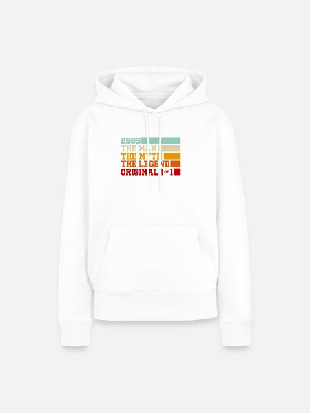 2005 Legend Mythical Man Original - Frauen Premium Bio Hoodie - Weiß