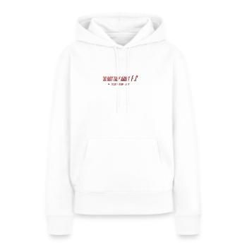 Fight Club - Sweat à capuche Premium bio Femme - blanc - Devant - Julia (174cm)