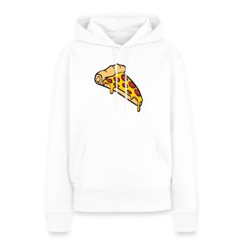 Pizza Slice Geschenk - Frauen Premium Bio Hoodie - Weiß - Vorne - Julia (174cm)