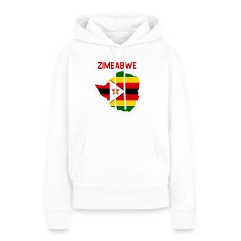 Zimbabwe Afrika - Frauen Premium Bio Hoodie - Weiß - Vorne - Julia (174cm)