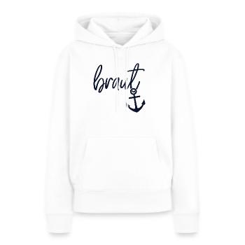 JGA Shirts | Braut | Stilvoll - Frauen Premium Bio Hoodie - Weiß - Vorne - Julia (174cm)