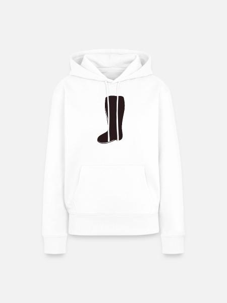Booten - Frauen Premium Bio Hoodie - Weiß