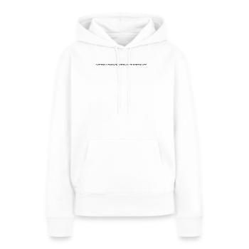 feminismus - Feminismus Bezeichnung - Frauen Premium Bio Hoodie - Weiß - Vorne - Julia (174cm)