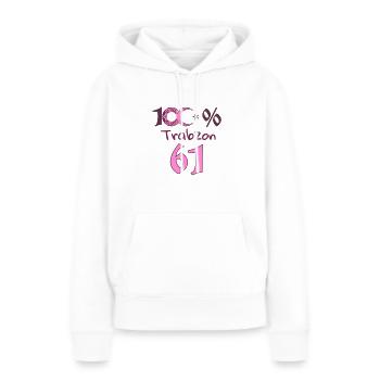 Trabzon 61 hl25 Turquie femmes - Sweat à capuche Premium bio Femme - blanc - Devant - Julia (174cm)