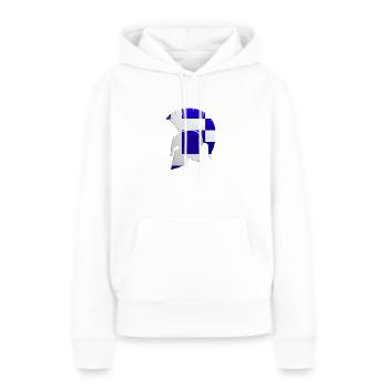 griechischer Helm - Frauen Premium Bio Hoodie - Weiß - Vorne - Julia (174cm)