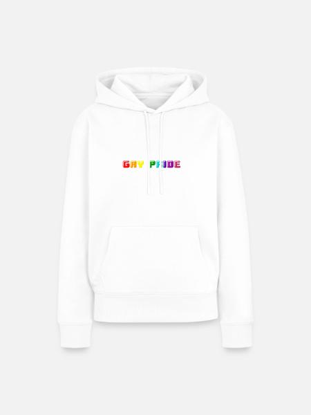 Gay Pride - Frauen Premium Bio Hoodie - Weiß