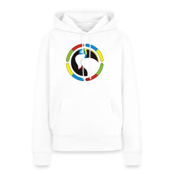 Amazonas-Tukan - 1 - Frauen Premium Bio Hoodie - Weiß - Vorne - Julia (174cm)