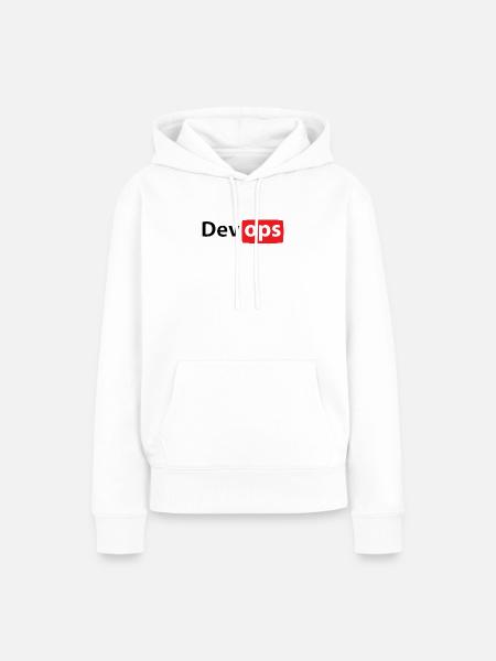 devopstube - Frauen Premium Bio Hoodie - Weiß