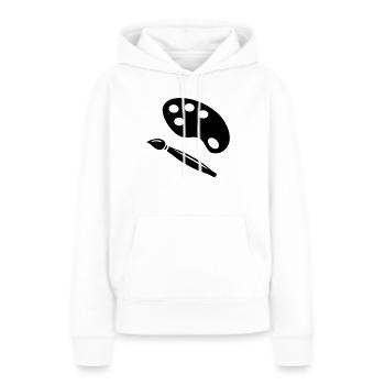Painting Set - Frauen Premium Bio Hoodie - Weiß - Vorne - Julia (174cm)