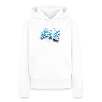 Marseille tattoo - Sweat à capuche Premium bio Femme - blanc - Devant - Julia (174cm)