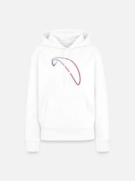 Paragliding Logo 3 - Frauen Premium Bio Hoodie - Weiß