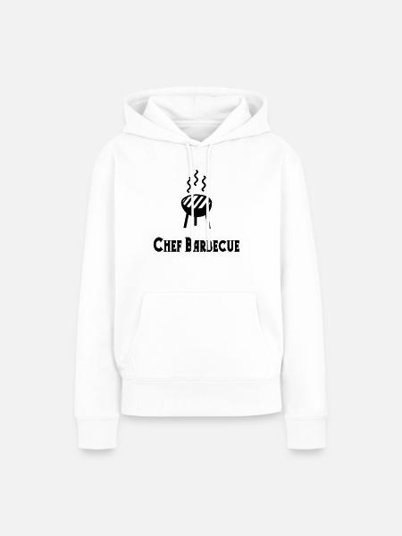 Chef Barbecue - Frauen Premium Bio Hoodie - Weiß