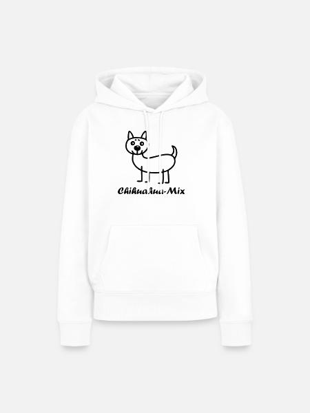 Chihuahua Mix - Frauen Premium Bio Hoodie - Weiß