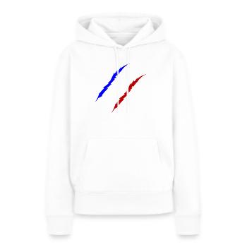 Krallen Frankreich - Frauen Premium Bio Hoodie - Weiß - Vorne - Julia (174cm)