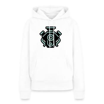 Motor Mechaniker Tuning - Frauen Premium Bio Hoodie - Weiß - Vorne - Julia (174cm)