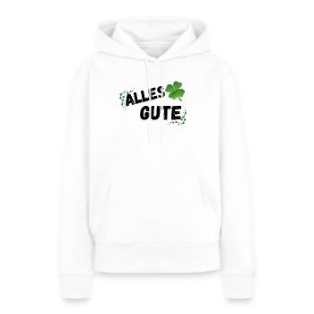 Alles Gute - Frauen Premium Bio Hoodie - Weiß - Vorne - Julia (174cm)