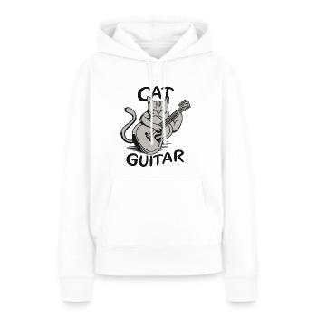 Gitarrist - Frauen Premium Bio Hoodie - Weiß - Vorne - Julia (174cm)