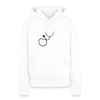 Docteur stéthoscope cadeau - Sweat à capuche Premium bio Femme - blanc - Devant - Julia (174cm)