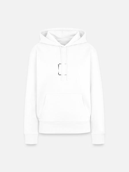 Rahmen - Frauen Premium Bio Hoodie - Weiß