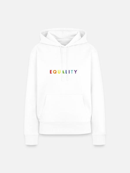 Equality lgbt Geschenk - Frauen Premium Bio Hoodie - Weiß