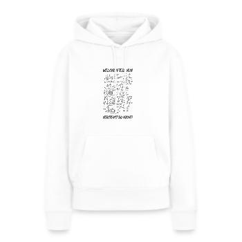 Welchen Teil von verstehst du nicht Physik - Frauen Premium Bio Hoodie - Weiß - Vorne - Julia (174cm)
