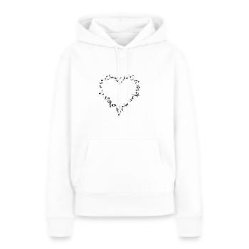 Music notes - Women’s Premium Organic Hoodie - white - Front - Julia (174cm)