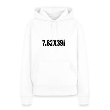 Cartouche de munitions AK-47 cadeau de fusil d'assaut - Sweat à capuche Premium bio Femme - blanc - Devant - Julia (174cm)