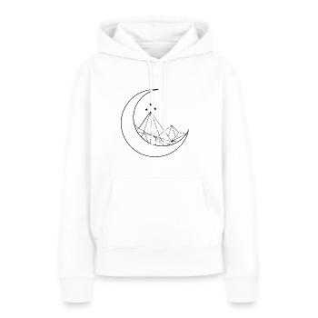 ACOTAR ACOMAF ACOWAR Sarah J Maas Velaris Rhysand - Sweat à capuche Premium bio Femme - blanc - Devant - Julia (174cm)