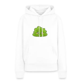 Buisson de jardin heureux - Sweat à capuche Premium bio Femme - blanc - Devant - Julia (174cm)