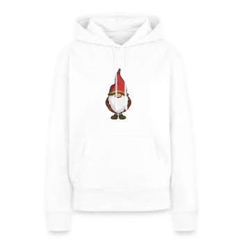 Roter Gnom - Frauen Premium Bio Hoodie - Weiß - Vorne - Julia (174cm)