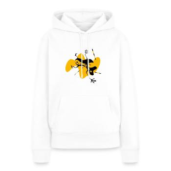 grenouilles monochérubines à deux tons 01 - Sweat à capuche Premium bio Femme - blanc - Devant - Julia (174cm)