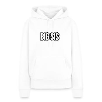 Big Sis - große Schwester - Frauen Premium Bio Hoodie - Weiß - Vorne - Julia (174cm)