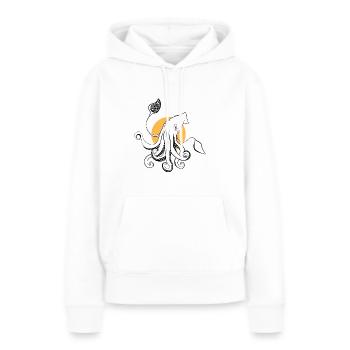 Tintenfisch Hails Spaß Bestseller Geschenk - Frauen Premium Bio Hoodie - Weiß - Vorne - Julia (174cm)