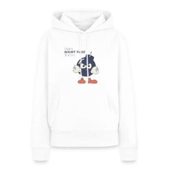 Short Fuse - Frauen Premium Bio Hoodie - Weiß - Vorne - Julia (174cm)