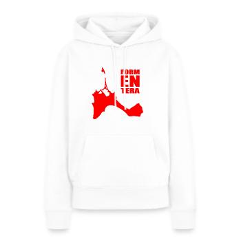 Formentera Balearen - Frauen Premium Bio Hoodie - Weiß - Vorne - Julia (174cm)