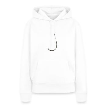 Buchstabe Wort - Frauen Premium Bio Hoodie - Weiß - Vorne - Julia (174cm)