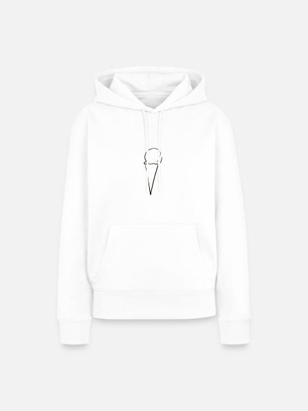 eiscreme eis - Frauen Premium Bio Hoodie - Weiß