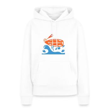 Wasserretter - Rettungsboje im Wasser - Frauen Premium Bio Hoodie - Weiß - Vorne - Julia (174cm)