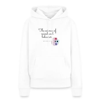 Psychology - Women’s Premium Organic Hoodie - white - Front - Julia (174cm)