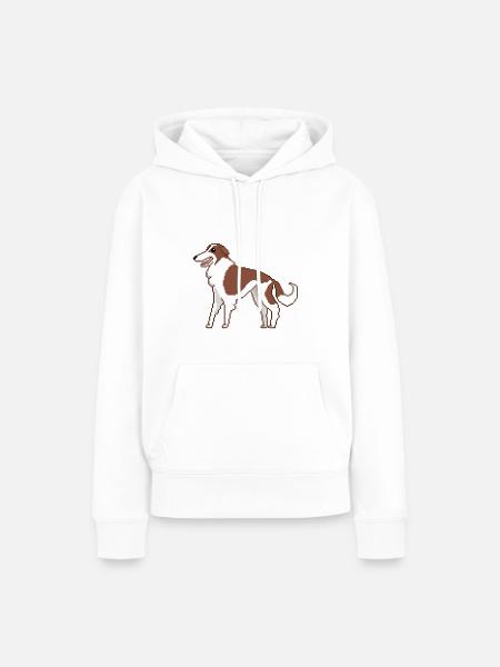 Barsoi - Frauen Premium Bio Hoodie - Weiß