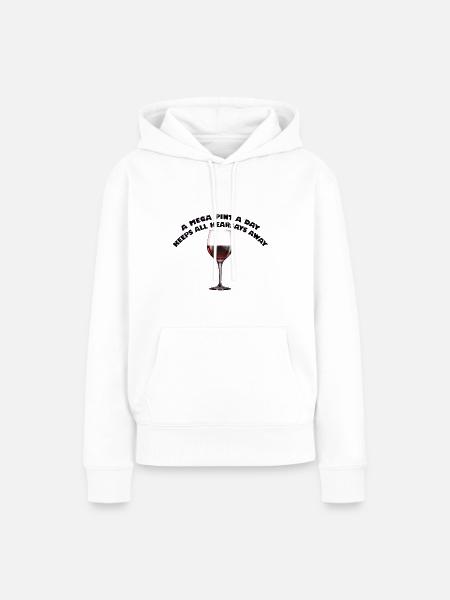 Mega Pint - Frauen Premium Bio Hoodie - Weiß
