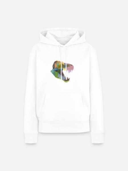 Abstractosaurus Rex - Frauen Premium Bio Hoodie - Weiß