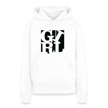 Girl WordPlay original art 3 - Women’s Premium Organic Hoodie - white - Front - Julia (174cm)