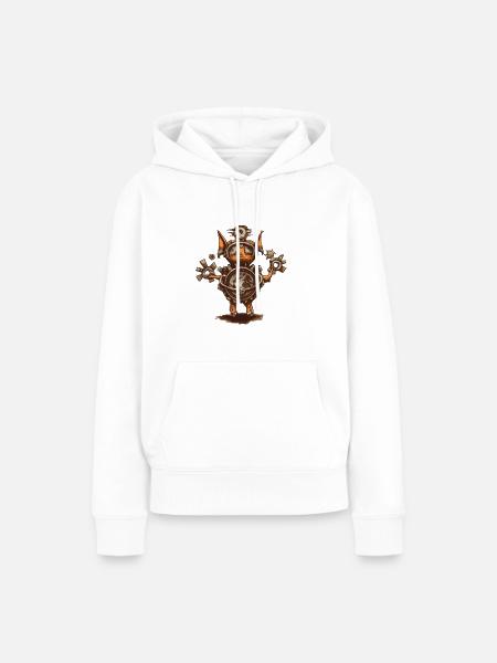 Steampunk Welt Container - Frauen Premium Bio Hoodie - Weiß