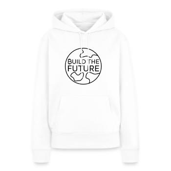 Bitcoin - Crypto Build the Future - Women’s Premium Organic Hoodie - white - Front - Julia (174cm)