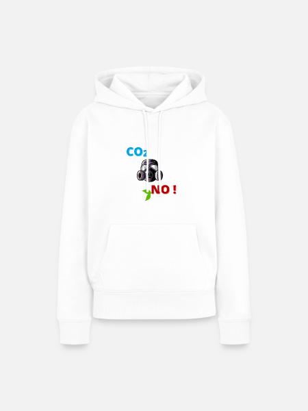 Die Erde retten - Frauen Premium Bio Hoodie - Weiß