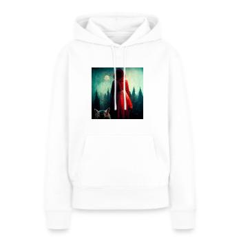 Rotkäppchen • Little Red Riding Hood - Frauen Premium Bio Hoodie - Weiß - Vorne - Julia (174cm)