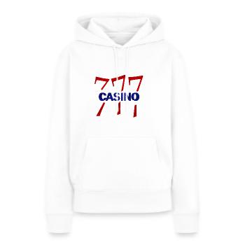 Casiono Royale - Frauen Premium Bio Hoodie - Weiß - Vorne - Julia (174cm)
